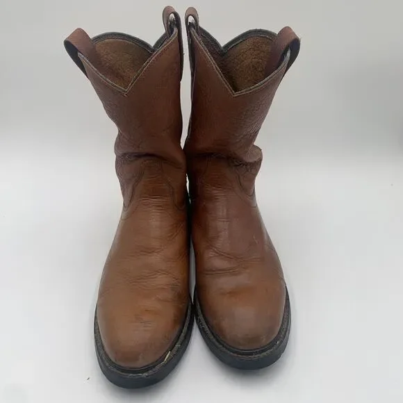 Ariat Sierra Cowboy Work Boot Tan Brown Leather Mens 13 D ATS 37280‎ - Picture 3 of 9